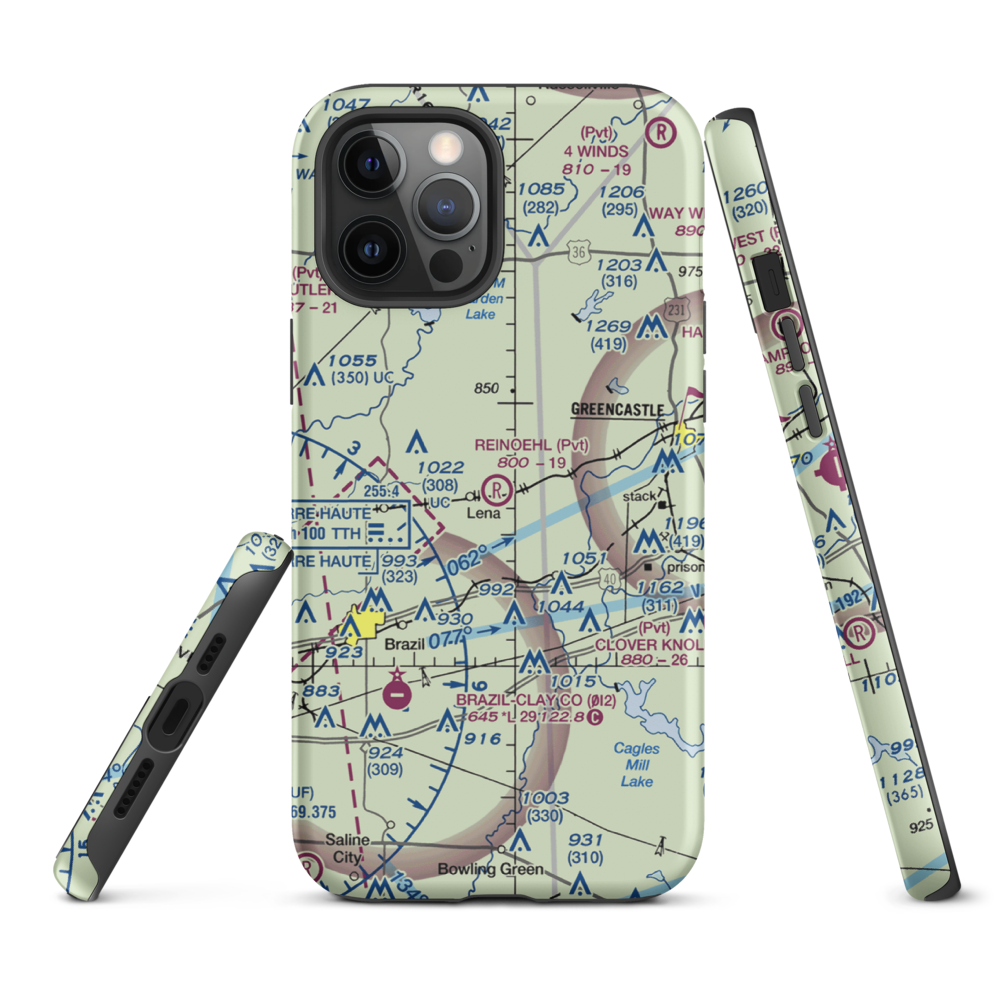 Reinoehl Field (49II) VFR Sectional  Tough iPhone Case iPhone 12 Pro Max model shown