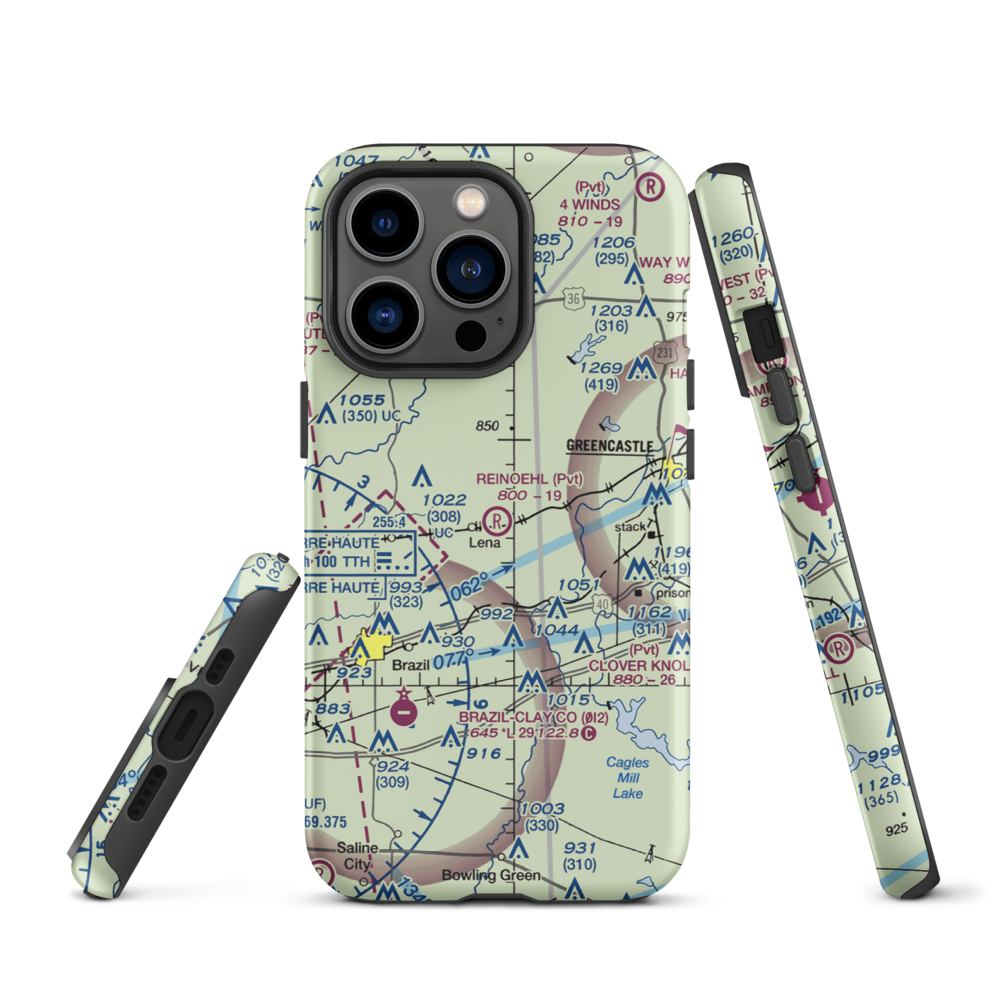 Reinoehl Field (49II) VFR Sectional  Tough iPhone Case iPhone 13 Pro model shown