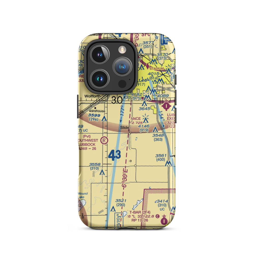 Rememberance Airport (82TE) VFR Sectional  Tough iPhone Case iPhone 16 Pro model shown