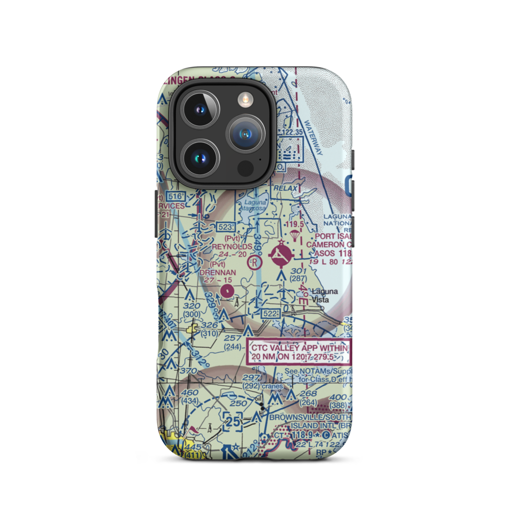 Reynolds Ranch Airport (73TA) VFR Sectional  Tough iPhone Case iPhone 16 Pro model shown