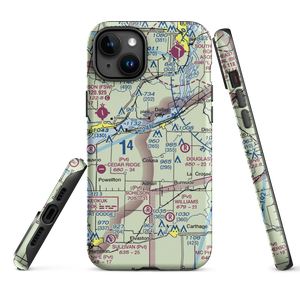 Rhea Restricted Landing Area (IS66) VFR Sectional  Tough iPhone Case