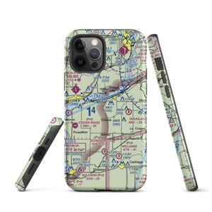 Rhea Restricted Landing Area (IS66) VFR Sectional  Tough iPhone Case