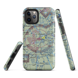 Rhinelander Oneida County Airport (RHI) VFR Sectional  Tough iPhone Case