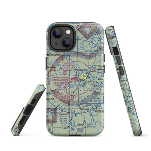 Rhinelander Oneida County Airport (RHI) VFR Sectional  Tough iPhone Case