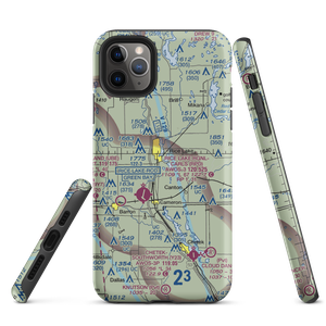 Rice Lake Airport (KRIE) VFR Sectional  Tough iPhone Case