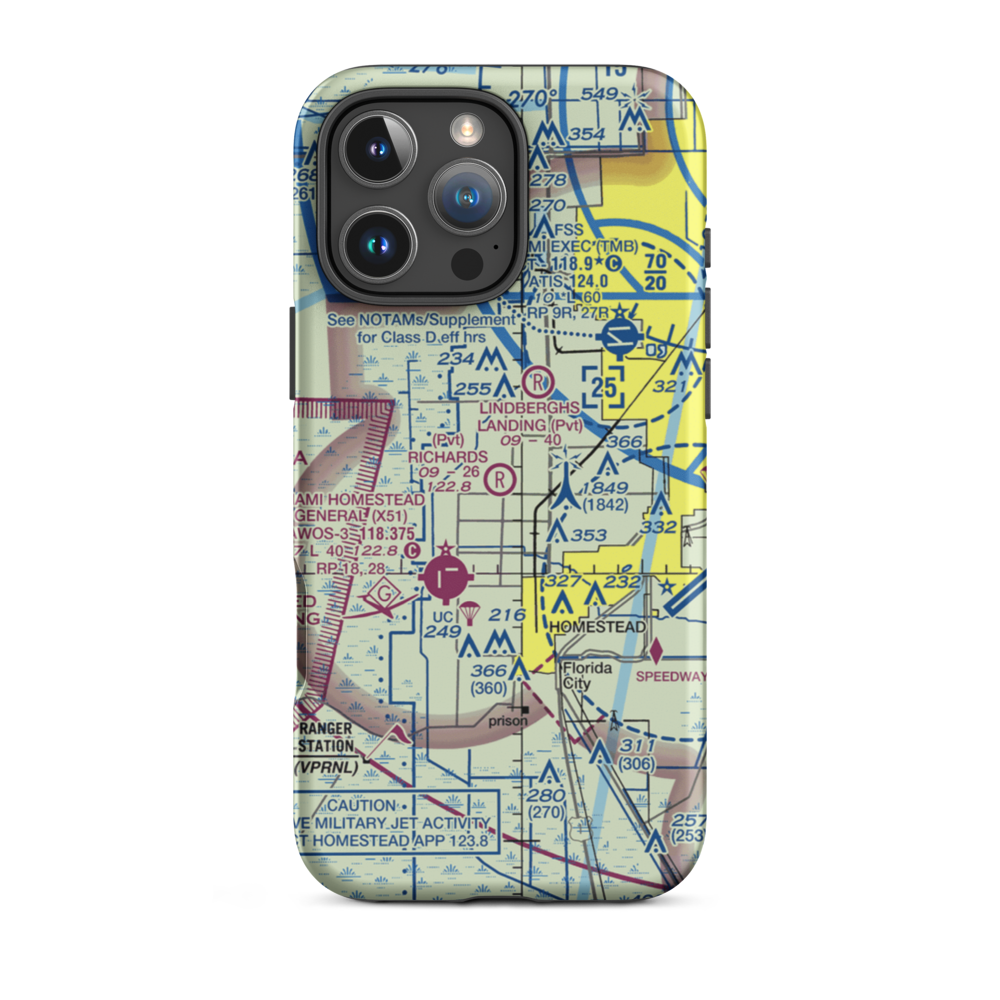 Richards Field (04FA) VFR Sectional  Tough iPhone Case iPhone 16 Pro Max model shown
