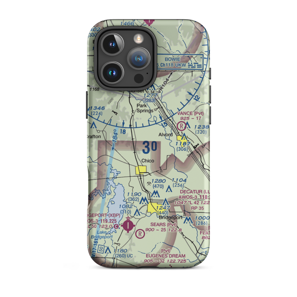 Richey Airfield (69XA) VFR Sectional  Tough iPhone Case iPhone 16 Pro Max model shown