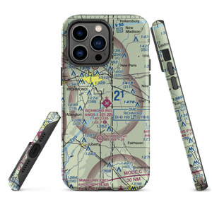 Richmond Municipal Airport (RID) VFR Sectional  Tough iPhone Case