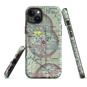 Richmond Municipal Airport (RID) VFR Sectional  Tough iPhone Case