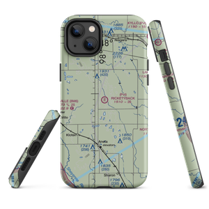 Ricketyback Field (ND02) VFR Sectional  Tough iPhone Case