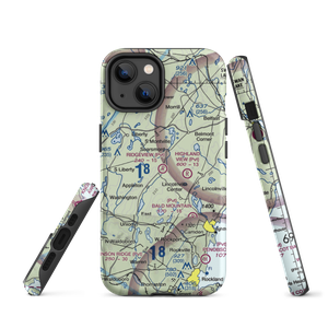 Ridgeview Airport (12ME) VFR Sectional  Tough iPhone Case