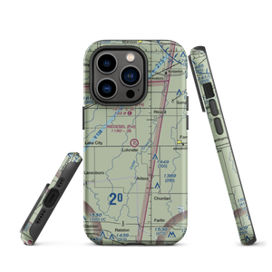 Riedesel Private Airport (IA08) VFR Sectional  Tough iPhone Case