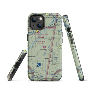 Riedesel Private Airport (IA08) VFR Sectional  Tough iPhone Case
