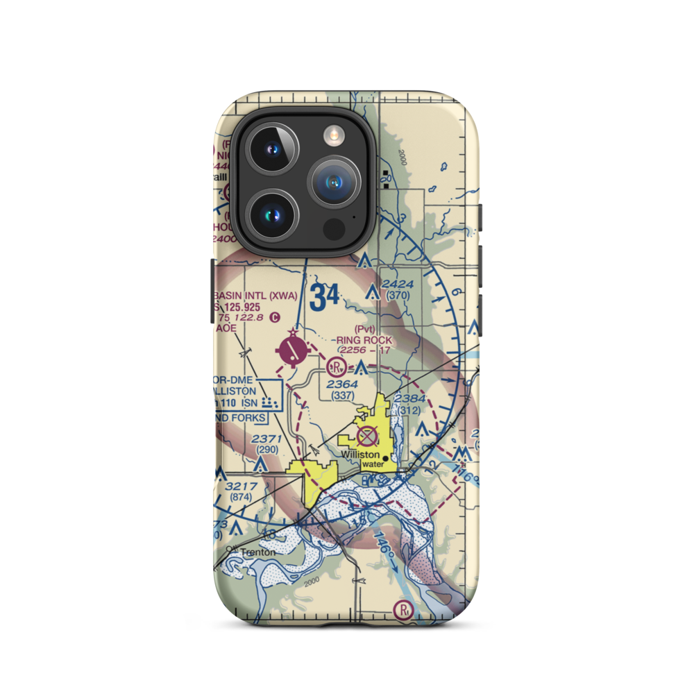 Ring Rock Ranch Airport (4NA1) VFR Sectional  Tough iPhone Case iPhone 16 Pro model shown