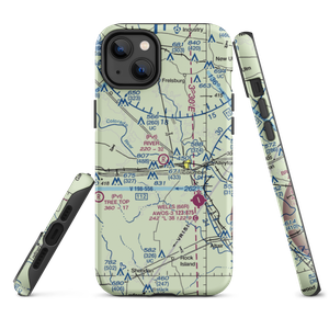 River Field (TS27) VFR Sectional  Tough iPhone Case