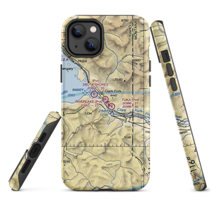 Riverlake Airport (ID75) VFR Sectional  Tough iPhone Case