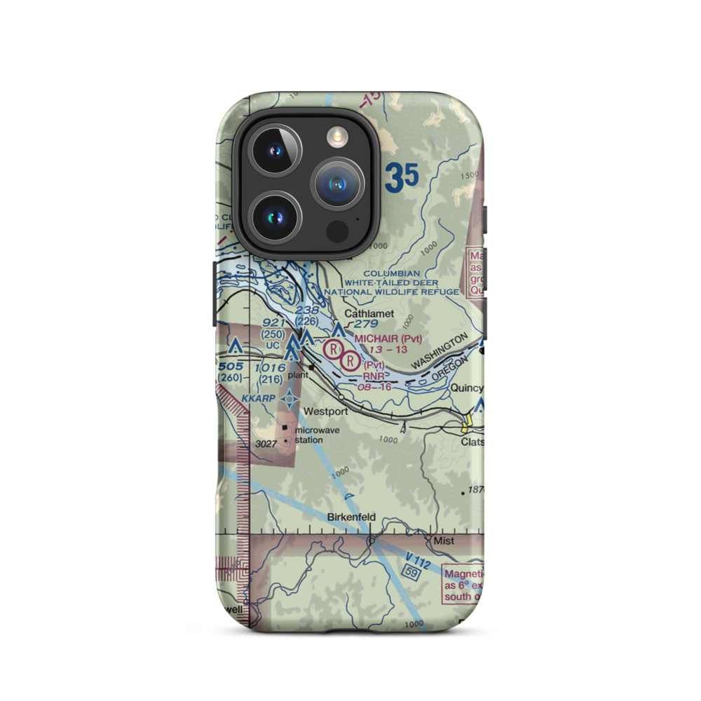 RNR Farms Airport (79WA) VFR Sectional  Tough iPhone Case iPhone 16 Pro model shown