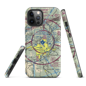 Roanoke–Blacksburg Regional Airport (ROA) VFR Sectional  Tough iPhone Case