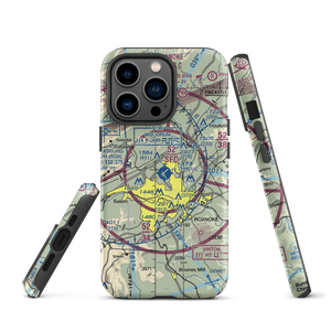 Roanoke–Blacksburg Regional Airport (ROA) VFR Sectional  Tough iPhone Case