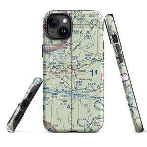 Roberson Airport (IN80) VFR Sectional  Tough iPhone Case