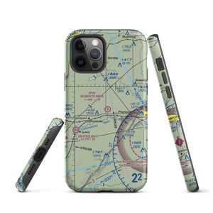 Roberts Memorial Airport (SN04) VFR Sectional  Tough iPhone Case