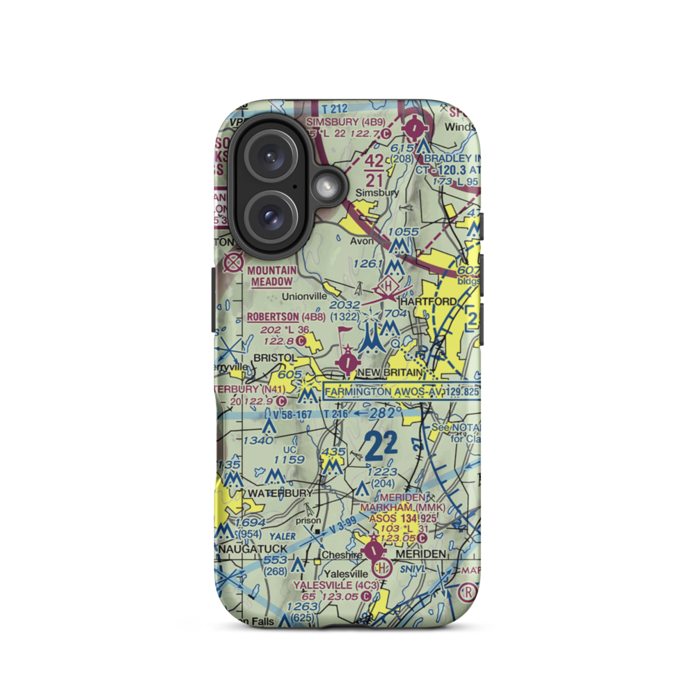 Robertson Field (4B8) VFR Sectional  Tough iPhone Case iPhone 16 model shown