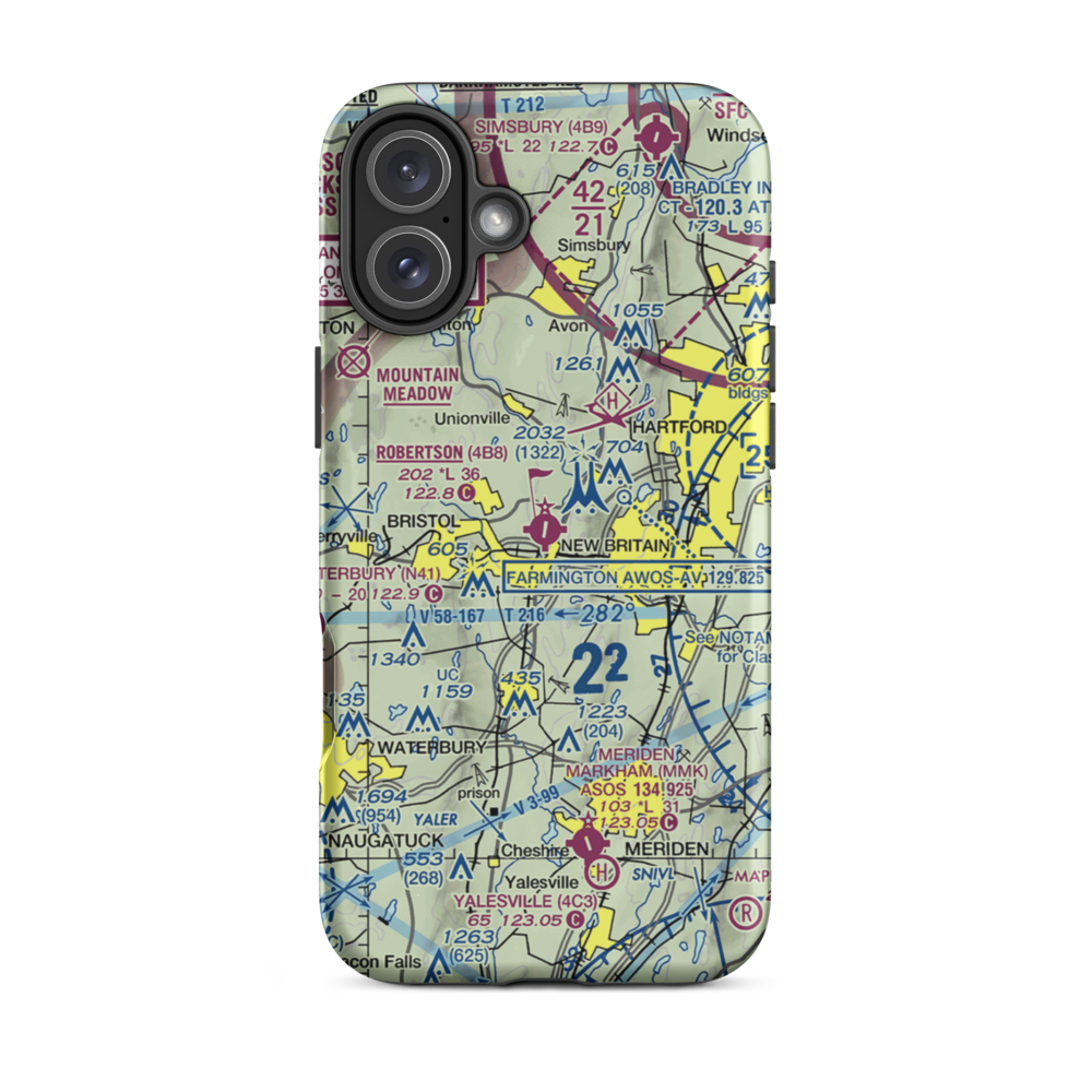 Robertson Field (4B8) VFR Sectional  Tough iPhone Case iPhone 16 Plus model shown