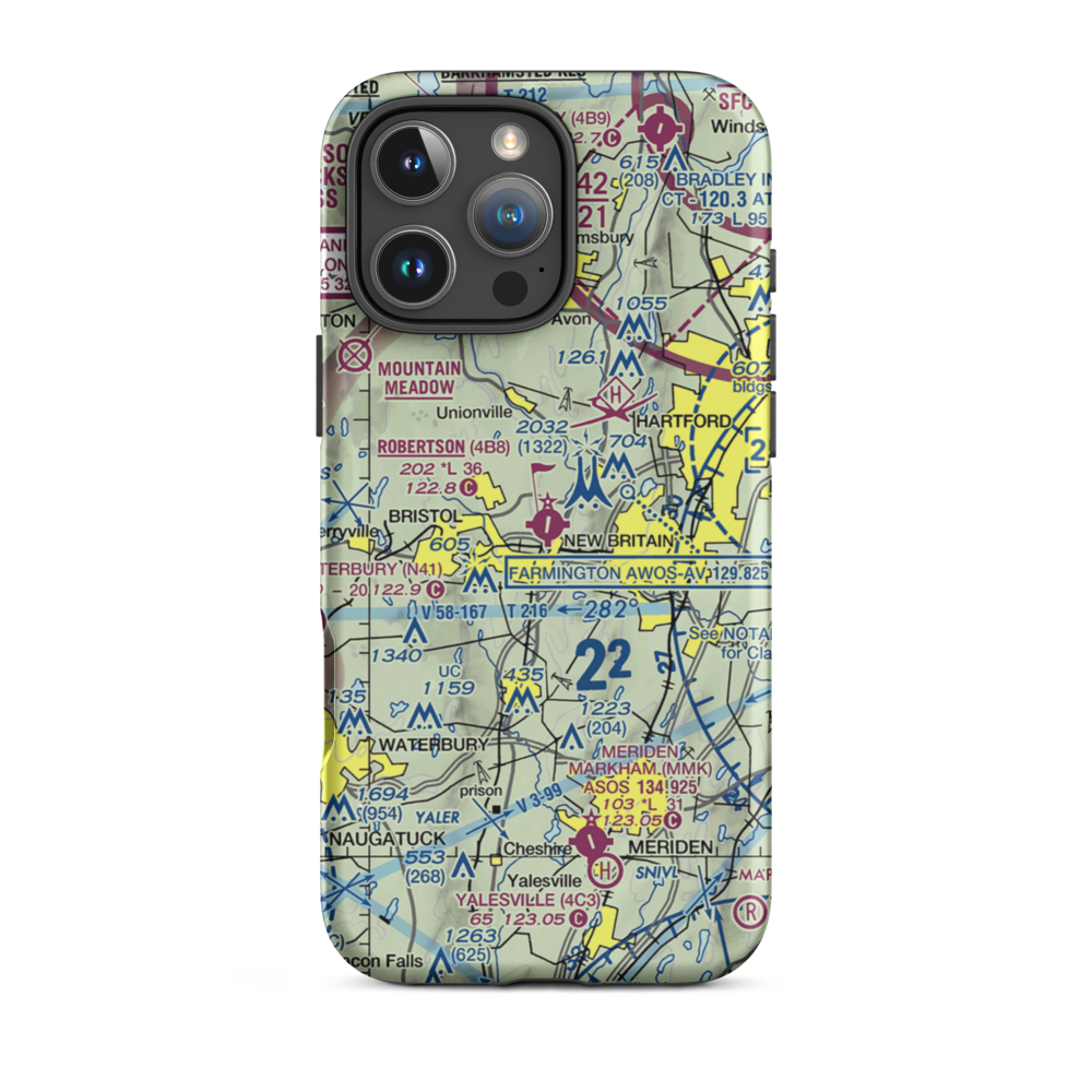 Robertson Field (4B8) VFR Sectional  Tough iPhone Case iPhone 16 Pro Max model shown