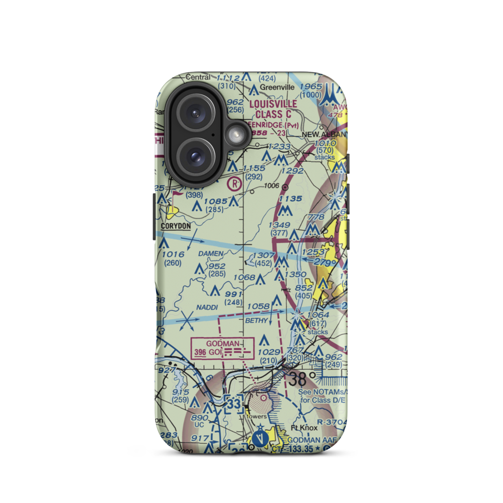 Robinson Airpark (1IN4) VFR Sectional  Tough iPhone Case iPhone 16 model shown