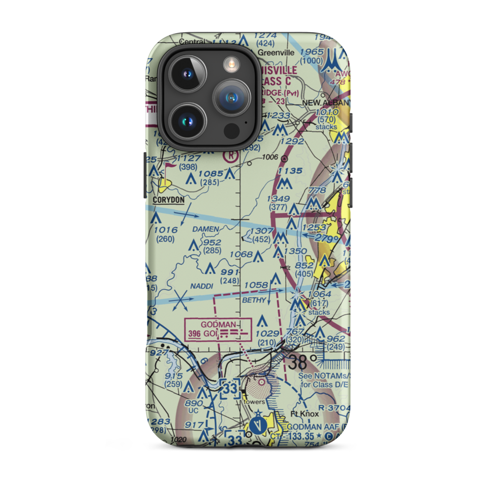 Robinson Airpark (1IN4) VFR Sectional  Tough iPhone Case iPhone 16 Pro Max model shown