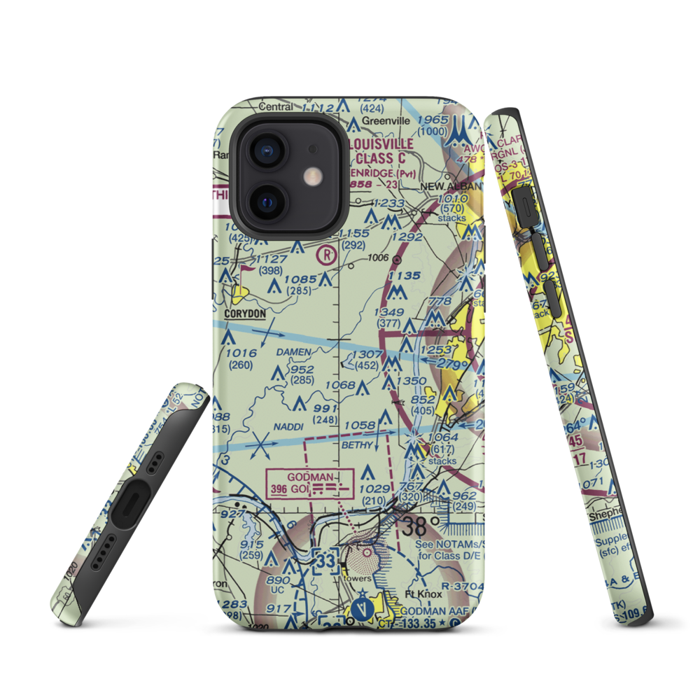 Robinson Airpark (1IN4) VFR Sectional  Tough iPhone Case iPhone 12 model shown