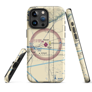 Rock County Airport (RBE) VFR Sectional  Tough iPhone Case