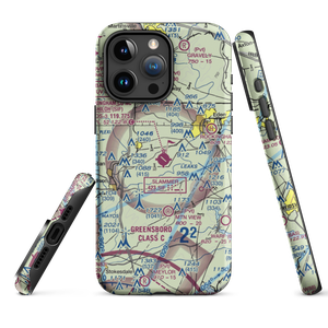 Rockingham County NC Shiloh Airport (SIF) VFR Sectional  Tough iPhone Case