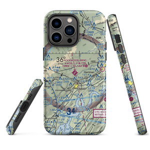 Rockwood Municipal Airport (RKW) VFR Sectional  Tough iPhone Case