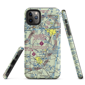 Rocky Mount Wilson Regional Airport (RWI) VFR Sectional  Tough iPhone Case