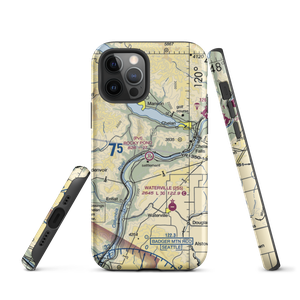 Rocky Pond Airstrip (13WA) VFR Sectional  Tough iPhone Case
