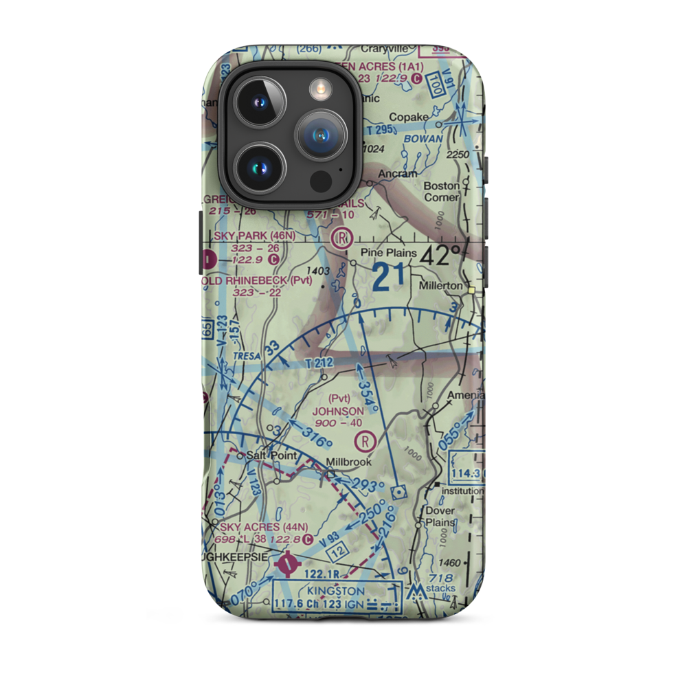 Rocky Reef Farm Airport (0NK8) VFR Sectional  Tough iPhone Case iPhone 16 Pro Max model shown