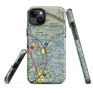 Rogers Municipal Airport-Carter Field (ROG) VFR Sectional  Tough iPhone Case