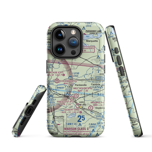 Rohde's Airport (US-0129) VFR Sectional  Tough iPhone Case