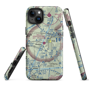 Rolla Downtown Airport (K07) VFR Sectional  Tough iPhone Case