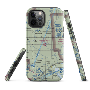 Rolling Hills Airport (3MN4) VFR Sectional  Tough iPhone Case