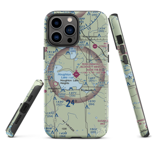 Roscommon County - Blodgett Memorial Airport (HTL) VFR Sectional  Tough iPhone Case