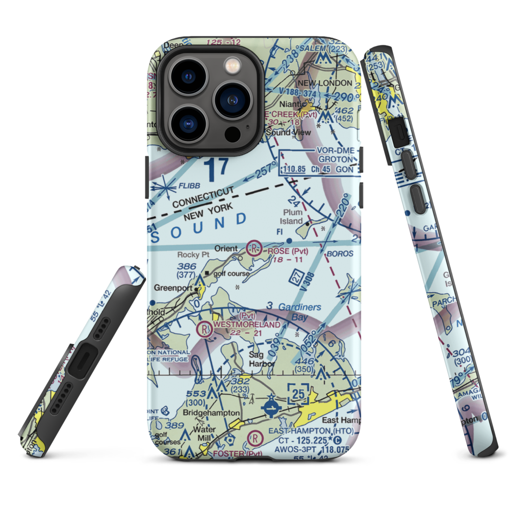 Rose Field (2NK3) VFR Sectional  Tough iPhone Case iPhone 13 Pro Max model shown
