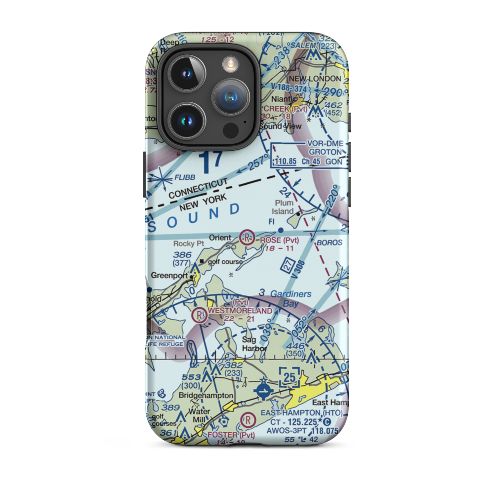 Rose Field (2NK3) VFR Sectional  Tough iPhone Case iPhone 16 Pro Max model shown
