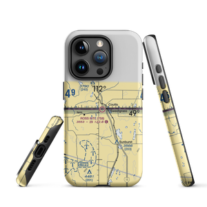 Ross International Airport (7S8) VFR Sectional  Tough iPhone Case