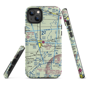 Rothrock Airport (54IL) VFR Sectional  Tough iPhone Case