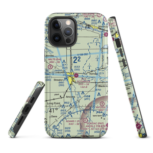 Rothrock Airport (54IL) VFR Sectional  Tough iPhone Case