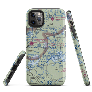 Round Lake Seaplane Base (WS24) VFR Sectional  Tough iPhone Case