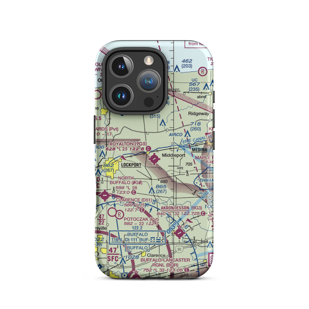Royalton Airport (9G5) VFR Sectional  Tough iPhone Case iPhone 16 Pro model shown
