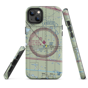 Rugby Municipal Airport (RUG) VFR Sectional  Tough iPhone Case